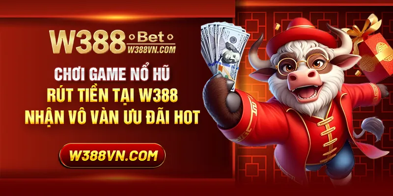 Chơi game nổ hũ rút tiền tại W388 nhận vô vàn ưu đãi hot