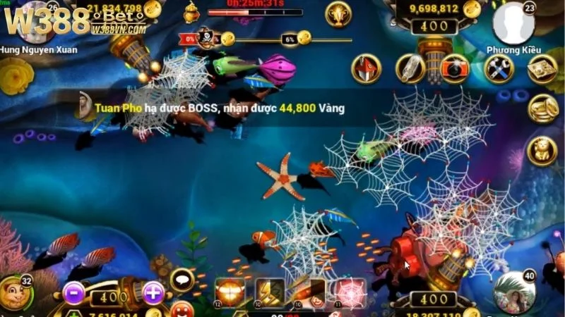 Game bắn cá đổi thưởng tại W388 rất cuốn hút