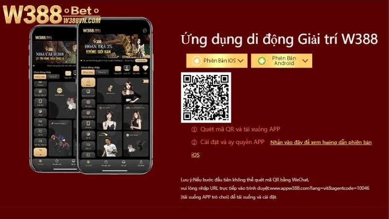 Hướng dẫn tải app W388 chuẩn xác cho iOS