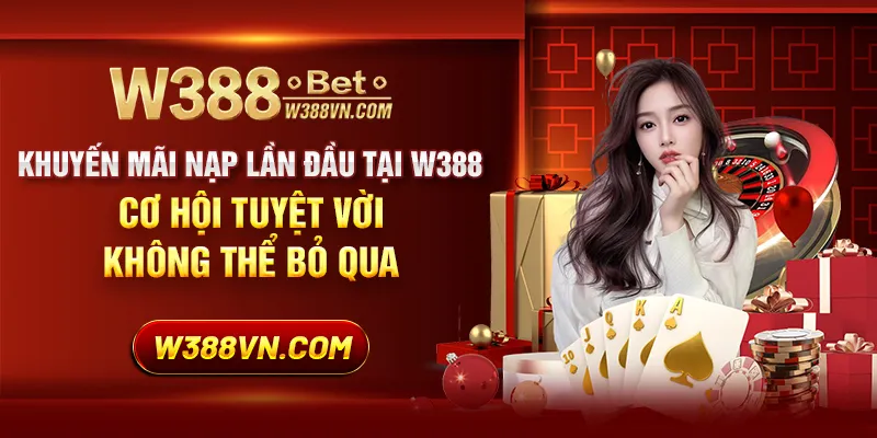 Khuyến mãi nạp lần đầu tại W388: Cơ hội tuyệt vời không thể bỏ qua